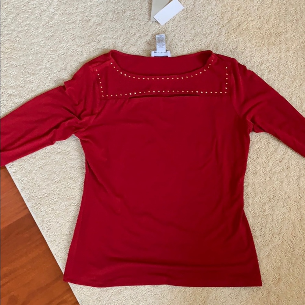 Long sleeve red top!